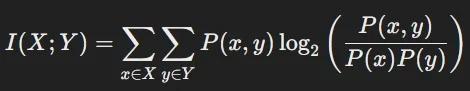 Mutual Information Formula