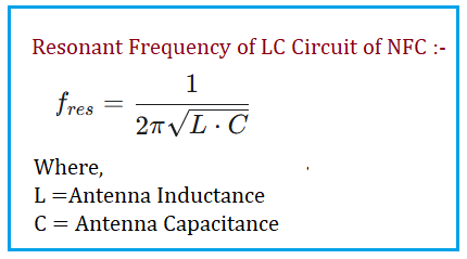 NFC Capacitance Formula