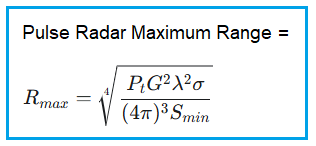 Pulse Radar Range Formula