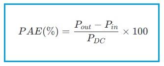 RF Amplifier PAE Equation