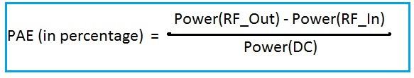 RF Amplifier PAE Equation