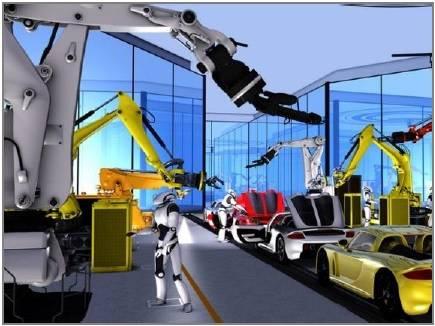 Robots in car manufacturing