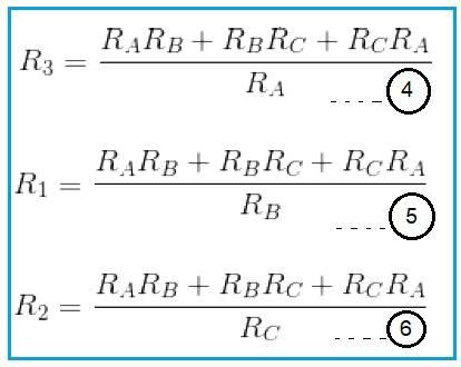 Star to Delta Conversion Formula