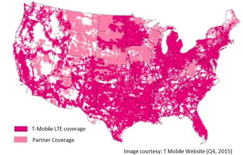 T-mobile LTE coverage
