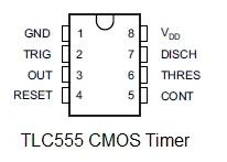 TLC555 pin diagram