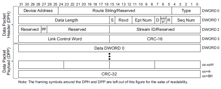 USB DP Packet Format