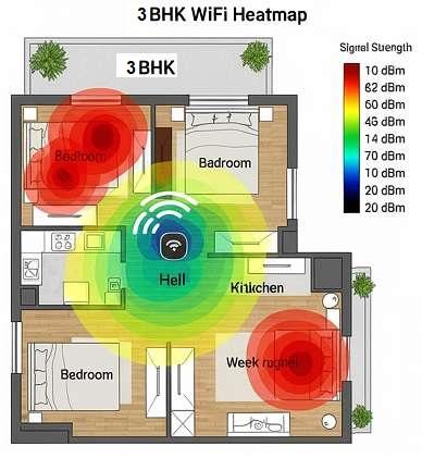 WiFi heat map