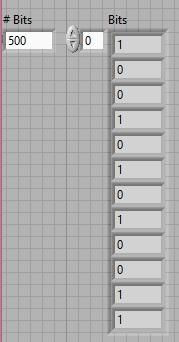 Binary number generator labview vi front panel