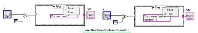 case structure boolean operations in labview