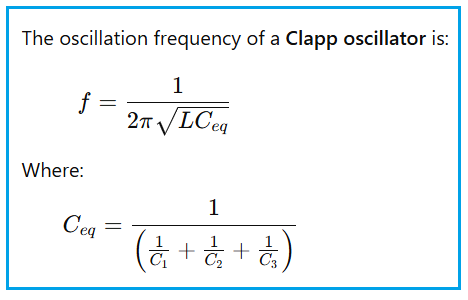 Clapp Oscillator Formula