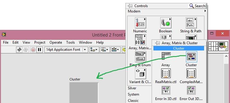 LabVIEW Cluster Basics: Grouping Mixed Data Types | RF Wireless World