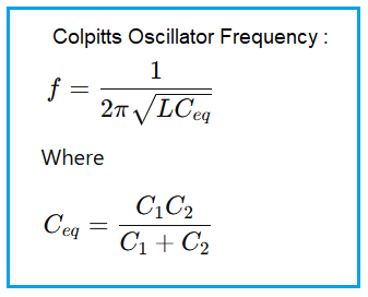 Colpitts Oscillator Formula