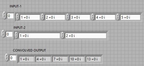 convolution labview vi front panel