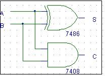 half adder schematic