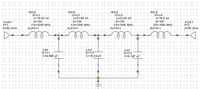 Lumped Element LPF circuit