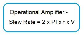 op amp slew rate formula