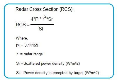 radar RCS formula