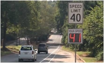 radar speed signs