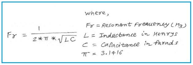 resonant frequency equation