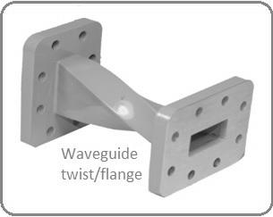 waveguide twist or waveguide flange