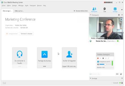 webex, a web app