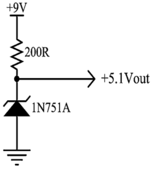 Zener diode voltage regulator