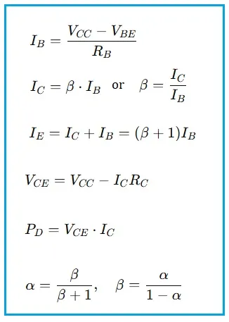 BJT Calculator & Formula : Transistor Bias & Current Tool