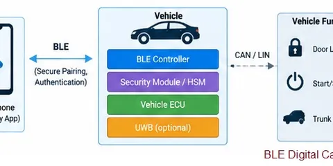 BLE Digital Car Keys: Architecture, Working, Benefits & Limitations
