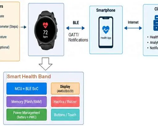 BLE Smart Health Band: Architecture, Working, Hardware Design