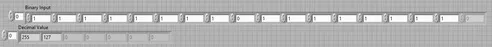 binary to decimal labview vi front panel