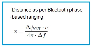 Bluetooth Phase based Ranging