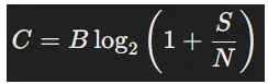 Channel capacity formula