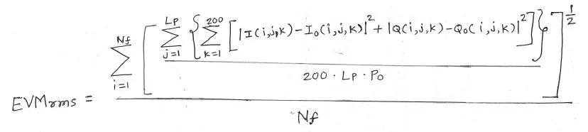 EVM Equation wimax