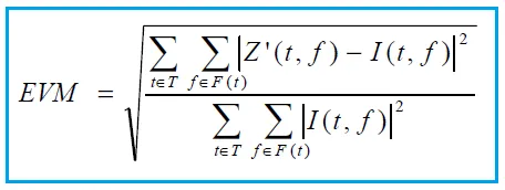 EVM formula 5G NR