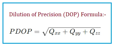 GPS PDOP Formula