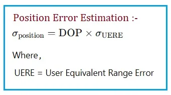 GPS Position Error Calculator & Accuracy Formula