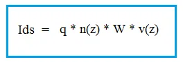 HEMT drain current formula