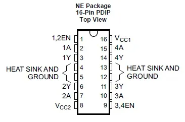 L293D Motor Driver IC: Pinout, Applications, and Circuits