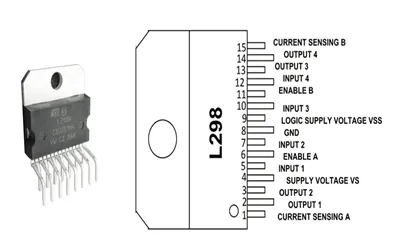 What is L298N Motor Driver IC? Pin Diagram and Applications