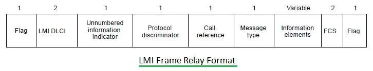 LMI frame relay format