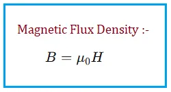 Magnetic Flux Density Formula