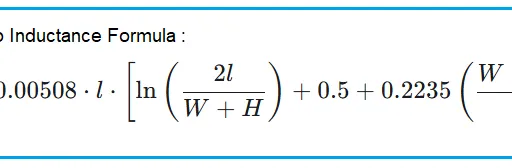 Microstrip Inductance Calculator | RF Design