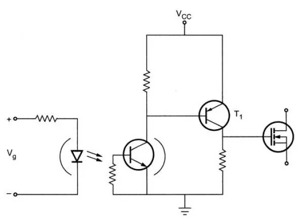 Optocoupler triggering circuit