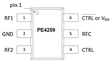 PE4259 pin diagram