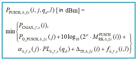 5G NR Uplink Power Control: Procedure and Equations