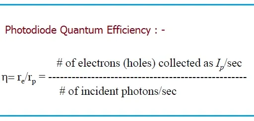 Photodiode Quantum Efficiency: Definition, Equation, and Calculator
