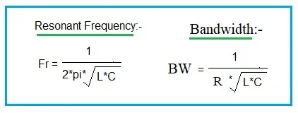 RLC Tank Circuit Calculator: Resonant Frequency and Bandwidth