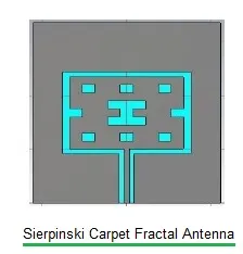 Sierpinski carpet Fractal Antenna