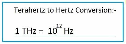 Terahertz to Hertz Conversion: Formula & Calculator