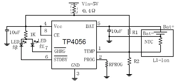 TP4056 Lithium Battery Charger circuit